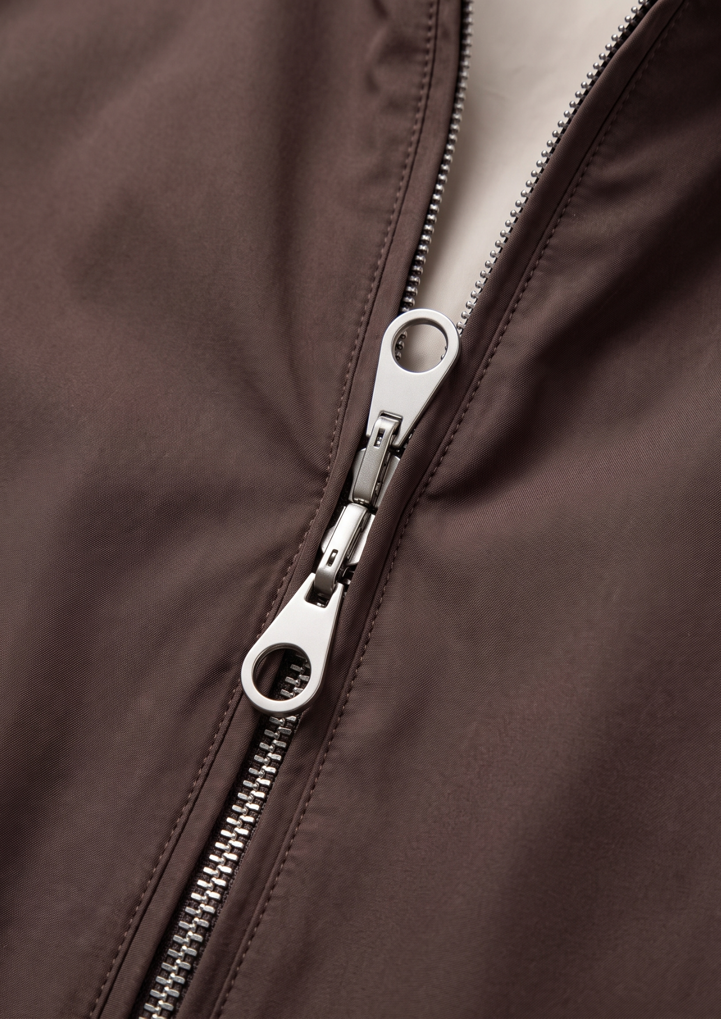 Coffee Technical Windbreaker Jacket | Vallentty