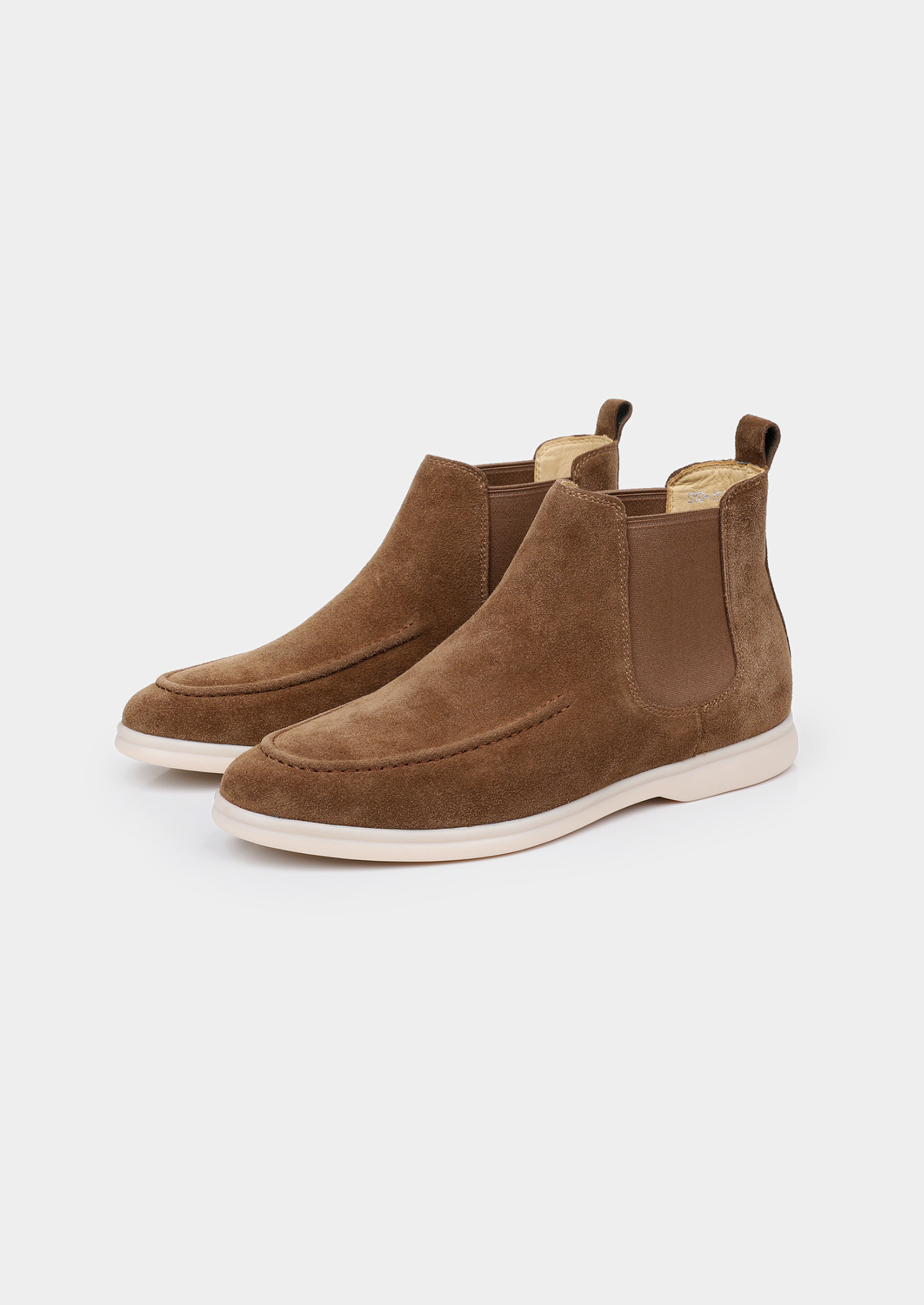 Light Brown Suede Chelsea Boot | Vallentty