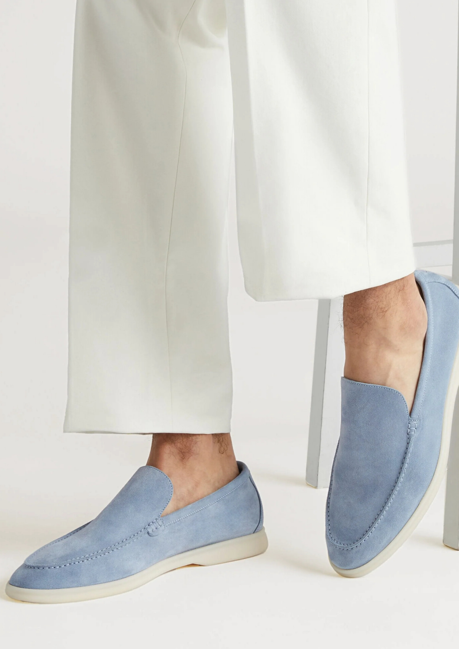 Marina Loafers - Baby Blue | Vallentty