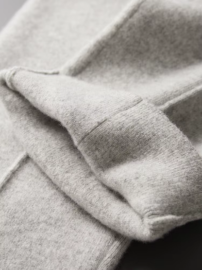 Pure Extra-Fine Merino Wool Leisure Trousers | Vallentty
