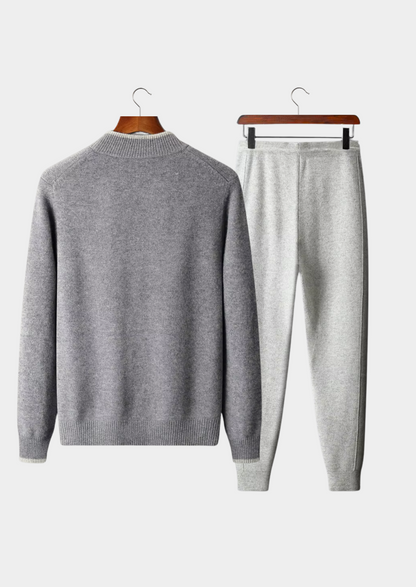 Pure Extra-Fine Merino Wool Two Tone Set | Vallentty