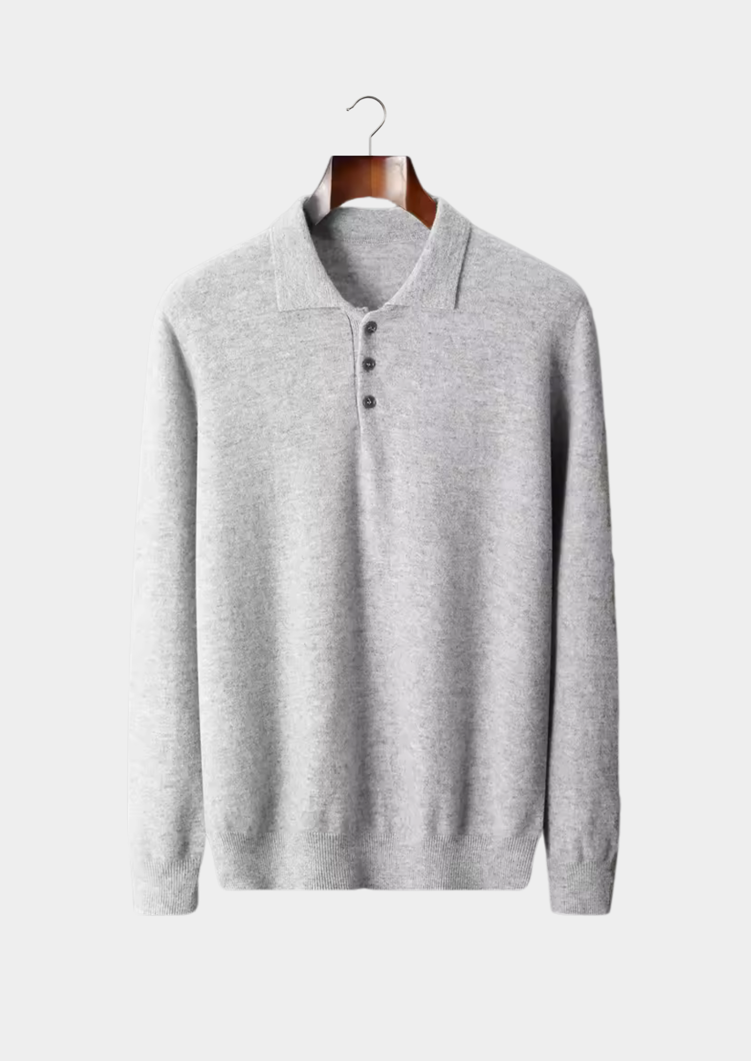 Pure Extra-Fine Merino Wool Classic Sweater Polo | Vallentty