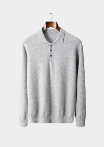 Pure Extra-Fine Merino Wool Classic Sweater Polo | Vallentty