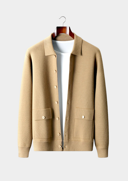 Pure Extra-Fine Merino Wool Button Overshirt | Vallentty