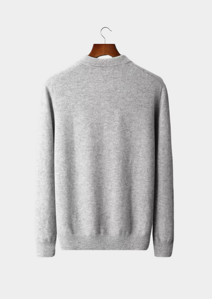 Pure Extra-Fine Merino Wool Classic Sweater Polo | Vallentty