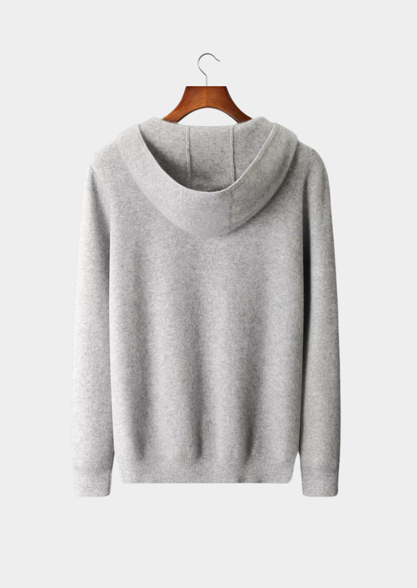 Pure Extra-Fine Merino Wool Zipper Hoodie | Vallentty