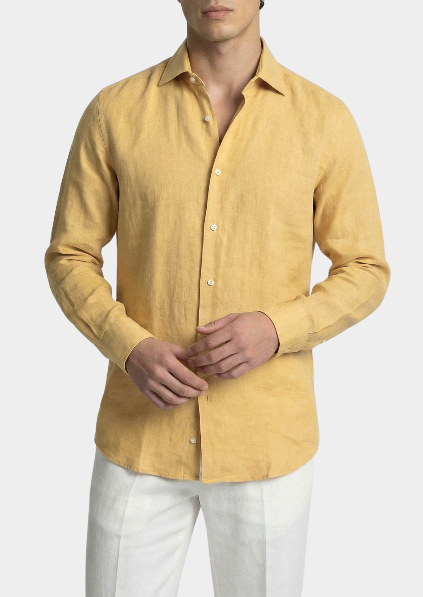 Portofino Coastal Shirt - Yellow | Vallentty