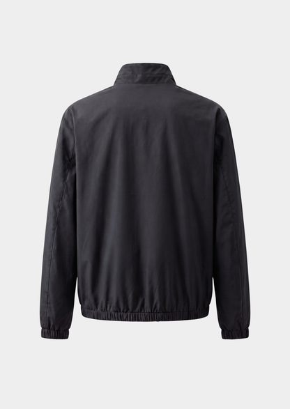 Black Technical Windbreaker Jacket | Vallentty
