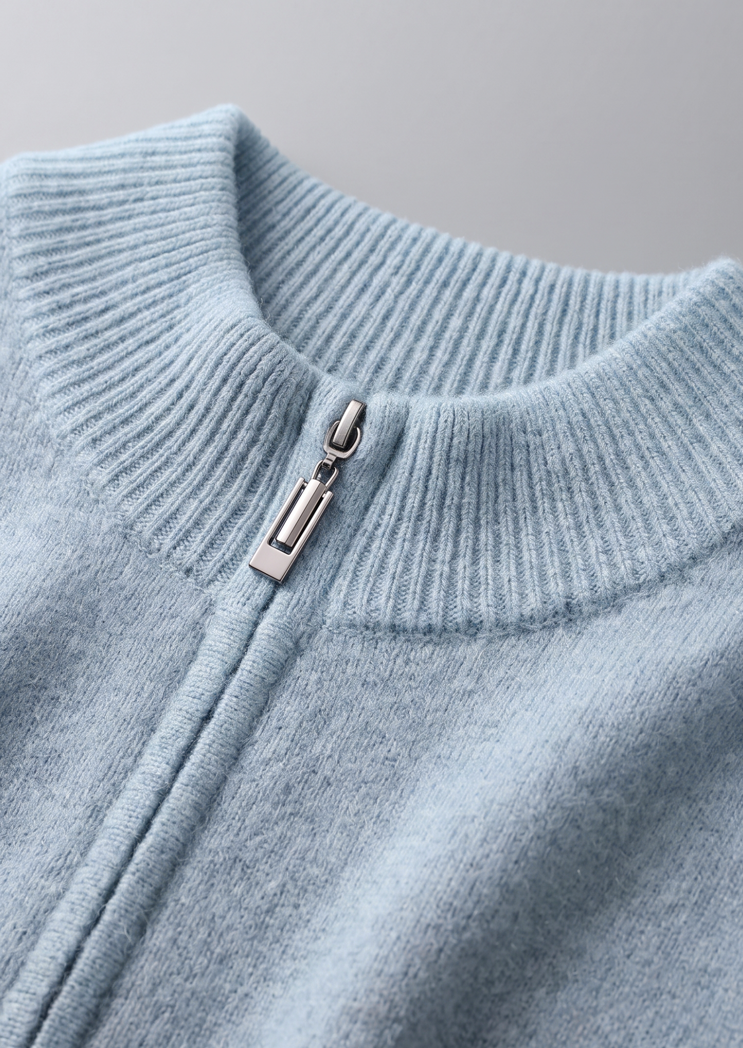 Pure Extra-Fine Merino Wool Light Blue Luzzo Set | Vallentty