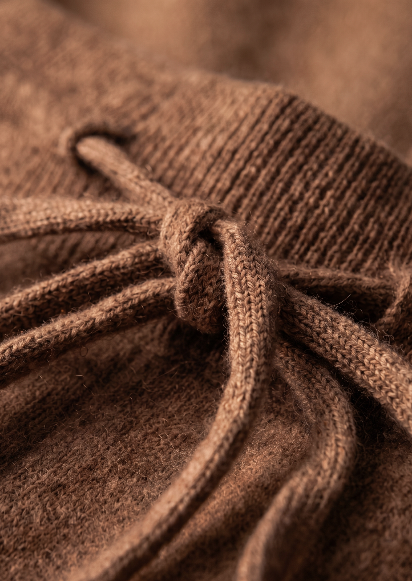 Pure Extra-Fine Merino Wool Caramel Luzzo Set | Vallentty