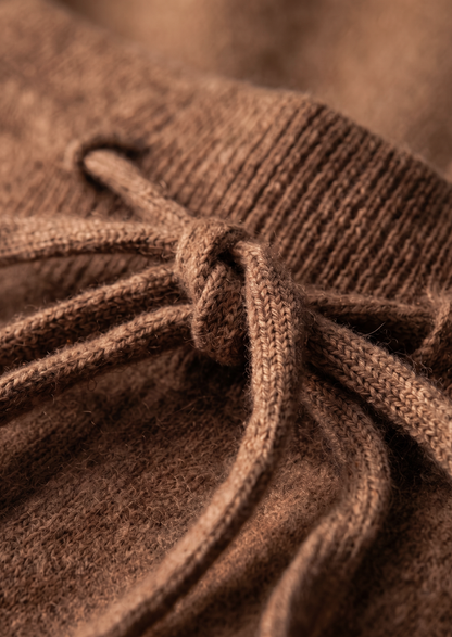 Pure Extra-Fine Merino Wool Caramel Luzzo Set | Vallentty