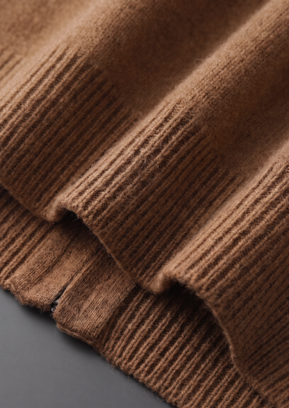 Pure Extra-Fine Merino Wool Caramel Luzzo Set | Vallentty