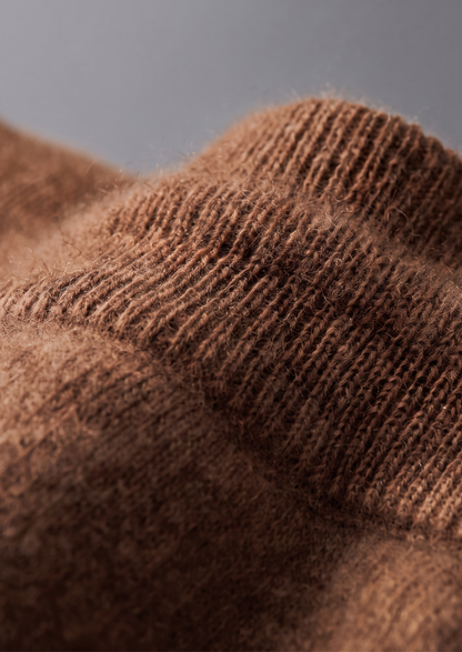 Pure Extra-Fine Merino Wool Caramel Luzzo Set | Vallentty