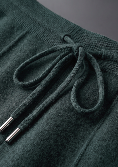 Pure Extra-Fine Merino Wool Sea Green Luzzo Set | Vallentty