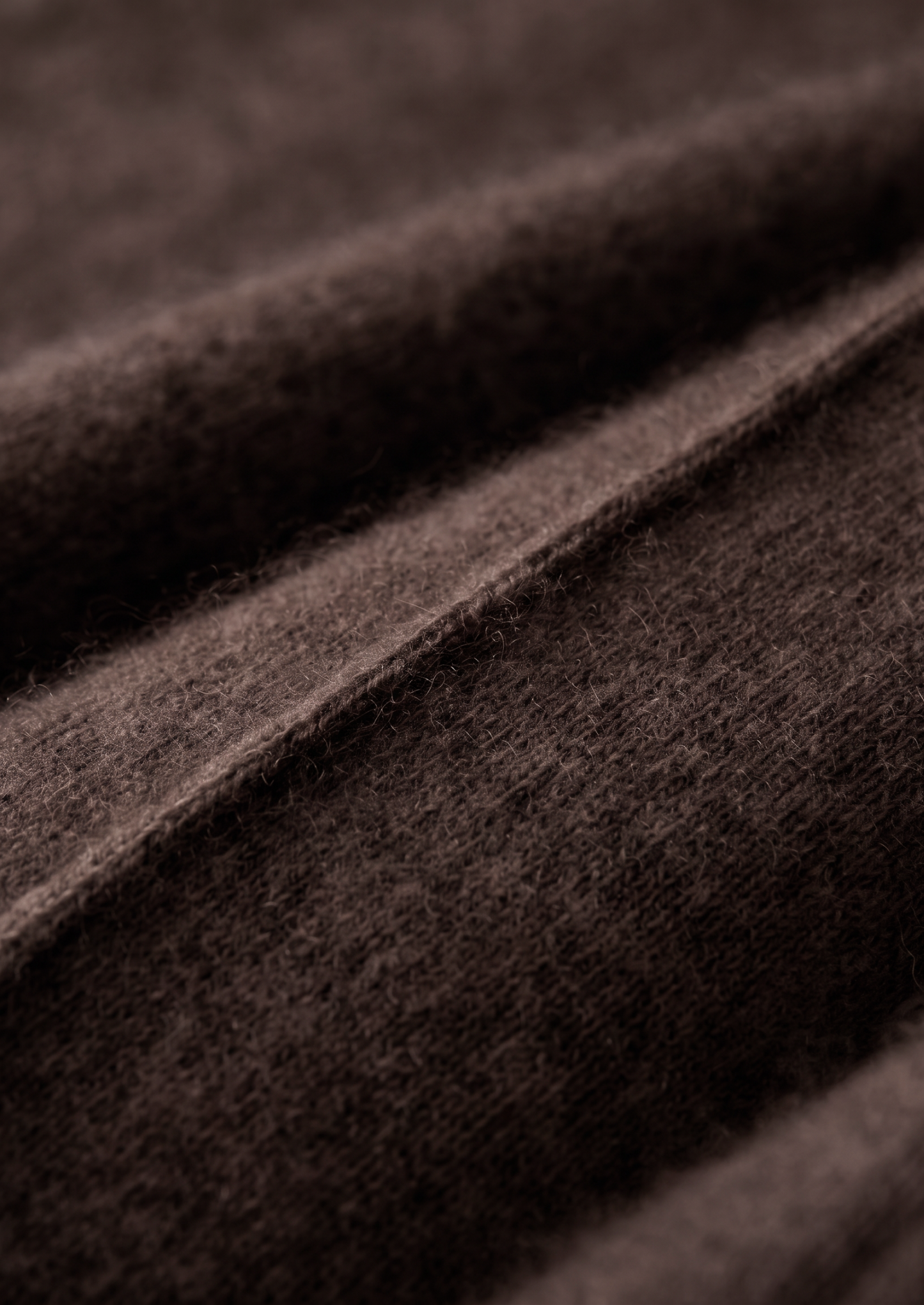 Pure Extra-Fine Merino Wool Dark Brown Luzzo Set | Vallentty
