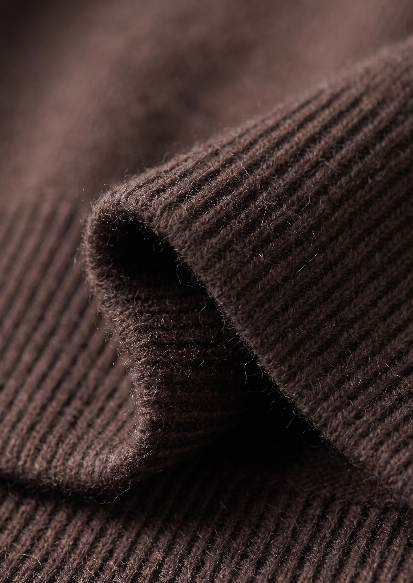 Pure Extra-Fine Merino Wool Dark Brown Luzzo Set | Vallentty