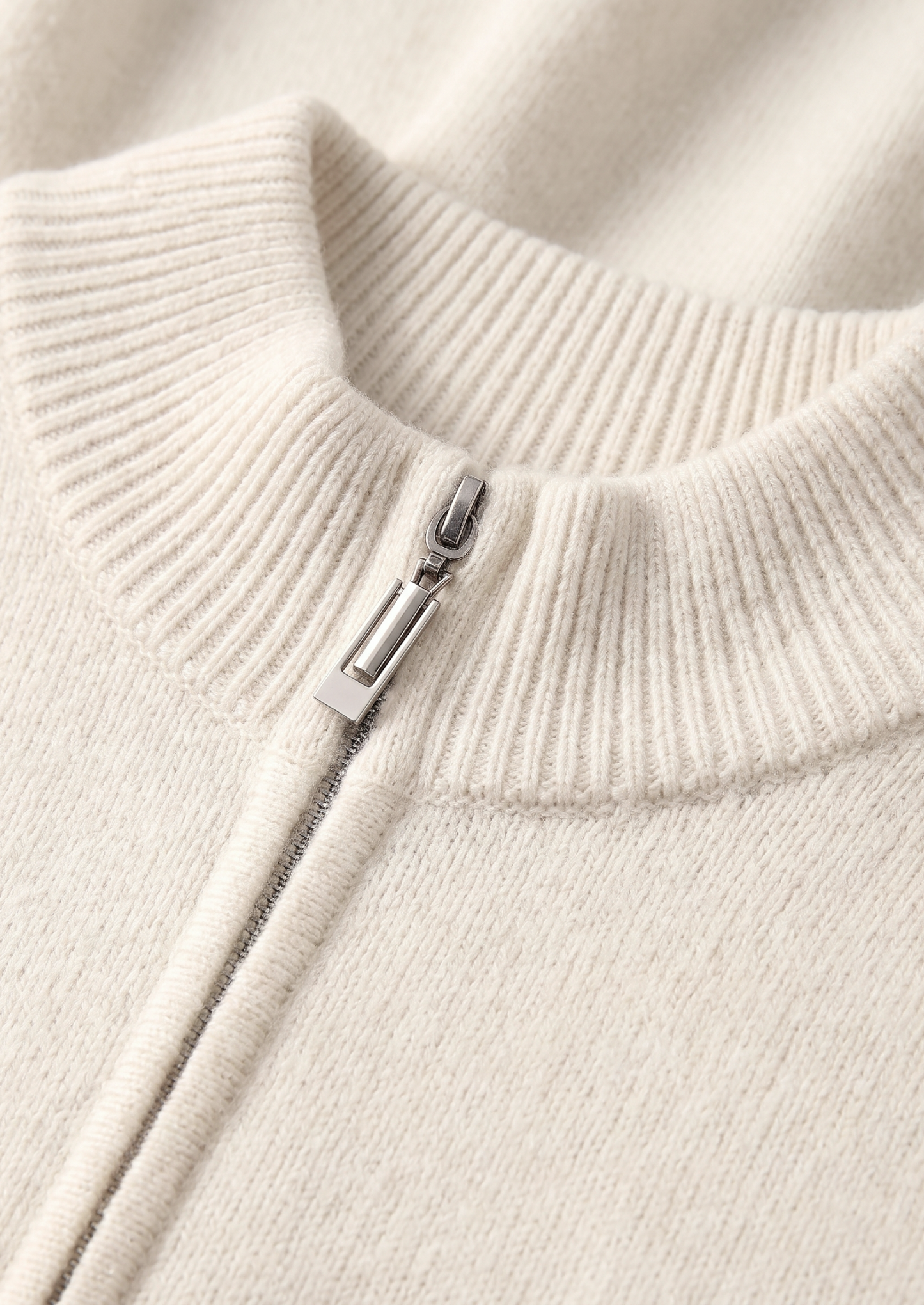 Pure Extra-Fine Merino Wool Cream White Luzzo Set | Vallentty