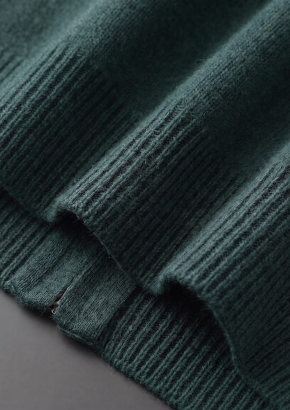 Pure Extra-Fine Merino Wool Sea Green Luzzo Set | Vallentty
