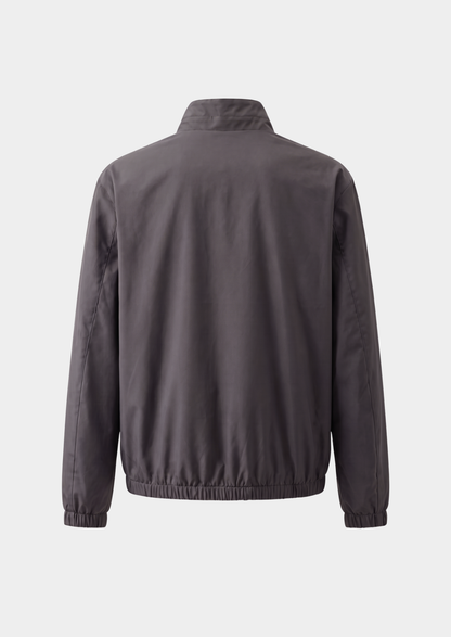 Fog Gray Technical Windbreaker Jacket | Vallentty